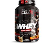 Proteina Concentrada - Whey Core 2 KG Cookie Dough ( toppings cookie chip) Procell Sport -  Proteína de Suero, Bajo en Carbohidratos y Grasas
