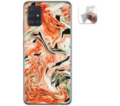 Tumundosmartphone Funda Gel TPU Samsung Galaxy A51 5G Mármol 12 Dibujos Personalizada