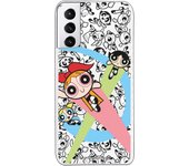 Funda original compatible con Samsung Galaxy S21 Plus - S30 Plus - P Girls Volando Fondo B/W