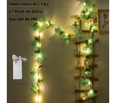230cm Cherry Blossom LED Light Garland Artificial Flowers Vines For Wedding Party Home Decor Hanging Wall Garden Arches Ornament