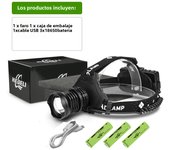 1000000LM XHP360 High Power LED Headlamp Headlight Powerful Head Flashlight USB Rechargeable Head LED Light Fishing Lantern