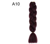 24Inch Synthetic Braiding Hair Extension Ombre Color Rainbow DIY Jumbo Hair Pink Red Blue Hairstyle for Women