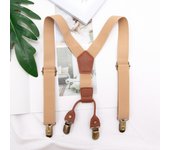 Kids Suspenders leather Clip-on Straps Adjustable Elastic Y-Back Brace Children Boy Girl Braces Baby Wedding Tie Accessories