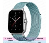 20mm/22mm Milanese band For Amazfit GTS/4/2/2e/3/GTS2 Mini/GTR 47mm/GTR2/4/3/Pro stratos Metal Watch Bracelet Amazfit bip strap