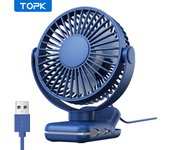 Mini ventilador portátil con Clip, ventilador de escritorio USB, 3 velocidades, viento silencioso, rotación de 720 °, ventilador eléctrico Personal, ventiladores de pie para habitación y hogar
