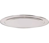 QUTTIN - BANDEJA OVAL 50X34-7CM ACERO INOXIDABLE - Bandeja Oval Elegante y Funcional - Bandeja Oval Resistente y Duradera - Bandeja Oval Diseño Versátil y Moderno - Bandeja Oval Apta para Lavavajillas - Bandeja Oval Acero Inoxidable