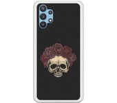 Funda compatible con Samsung Galaxy A32 - tatoo calavera mexicana dotwork