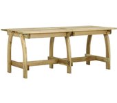 vidaXL Mesa de jardín de madera de pino impregnada 220x74x75 cm