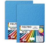 Fieltro para Manualidades, Fieltro de Colores, Suave y Flexible, Material para Costura, Telas Patchwork, Ideal para proyectos DIY, artesanía o decoración, 40x60cm - m-office (azul claro, 20 uds)