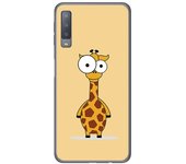 Tumundosmartphone Funda Gel Tpu para Samsung Galaxy A7 (2018) Diseño Jirafa Dibujos