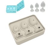Bandeja de hielo novedosa con divertidos cubitos de café helado, bandeja de silicona con forma de broma para enfriar whisky, cócteles y mucho más. Ideal para fiestas y creaciones DIY.