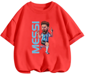 Narutoes Tshirt Boys Girls Clothing Summer Marios Short-sleeved Casual Sonic T-shirt Children's Sports Tops Messi Kids Clothes