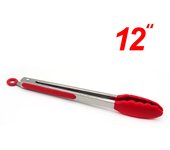 Pinzas para alimentos de silicona y nailon de grado alimenticio para barbacoa, juego de pinzas antideslizantes para parrilla