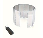 10 Plates Foldable Gas Stove Windshield Outdoor Camping Cooking Burner Windproof Screen Aluminium Alloy Stove Wind Shield