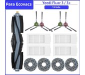 Main Side Brush HEPA Filter Mop Rag Cloth For Yeedi Floor 3 Station Robot Vacuum Cleaner Spare Parts Accessories