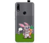 Tumundosmartphone Funda Gel Transparente para Huawei P Smart Z diseño Conejo Dibujos