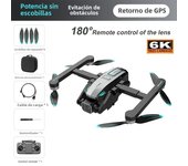 New S188 Drone GPS 8K HD Camera Optical Flow Positioning Obstacle Avoidance Brushless Motor Foldable Quadcopter RC Dron Toy Gift