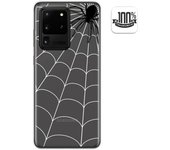 Tumundosmartphone Funda Gel Transparente para Samsung Galaxy S20 Ultra diseño Araña Dibujos