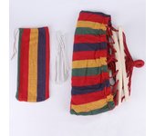 Hamaca de camping para Jardín, hamaca para Exterior con Bolsa de almacenamiento y Cuerda de amarre-190x80 cm, capacidad de carga: 200 kg (Roja)