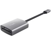 LECTOR DE TARJETAS EXTERNO TRUST DALYX FAST USB-C ADMITE SD, SDHC Y SDXC HASTA 2 TB 24136