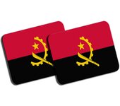 MERCHANDMANIA PACK 2 ALFOMBRILLAS GRANDES bandera angola pais gobierno angoleño angolano mousepad raton