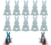 2025 Nuevo regalo de porta billetes de conejo de Pascua, clip de dinero de conejo de Pascua, relleno de canasta de Pascua, regalo de Pascua para niños/adolescentes/familia, 14 colores (10 piezas-C)