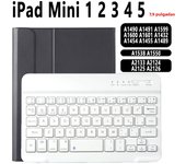 Keyboard Case For iPad mini 6 6th Mini 2024 8.3 A2568 A2567 iPad Mini 2 3 4 5 7.9 Case Russian Spanish Korean Arabic Keyboard