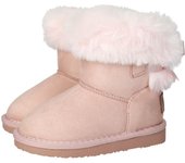 Botas-botines marca OSITO para niña en color rosa. Botitas australianas water repellent para niñas, en color rosa, con forro interno de pelo sintético para dar calor y piso de goma antideslizante
