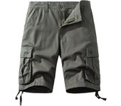 Men's Cotton Shorts Cargo Knee Pants Tactical Casual Sports Shorts Man Hiking Fishing Y2K Clothes