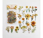 Natural plant collection Green Leaf Decorative PVC Stickers Scrapbooking Label Diary Stationery Album Phone Cup Journal Planner