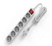 LILI HOME Regleta de Enchufe con Base Múltiple y Interruptor – Potencia Máxima 3680W. Opciones de 2, 3, 4, 5 y 6 enchufes para satisfacer diversas necesidades de conexión. Disponibles en 1.5 m, 3 m y 5 m para adaptarse a cualquier ubicación.