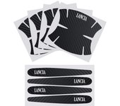 For Lancia Delta STRATOS Y Phedra Thema Ypsilon Auto Tuning Accessories 8pcs/set Car Handle Bowl Carbon Fiber Texture Sticker