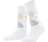 Burlington Damen Socken - Queen, Kurzstrümpfe, Baumwolle, Rautenmuster, Logoemblem Queen