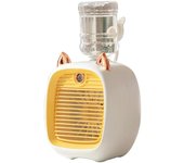 Ventilador Eléctrico De Oreja De Gato, Ventilador De Aire Acondicionado, Ventilador De Niebla De Agua Pulverizada USB, Mini Humidificador, Enfriador De Escritorio, Oscilación De Aire Ajustable