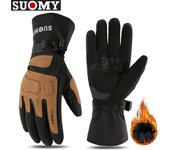 SUOMY Motorcycle Gloves Rainproof Windproof Guantes Moto Motorbike Riding Gloves Touch Screen Motocross Gloves Autumn Winter