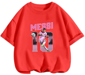 Narutoes Tshirt Boys Girls Clothing Summer Marios Short-sleeved Casual Sonic T-shirt Children's Sports Tops Messi Kids Clothes
