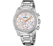 Reloj Festina Mujer F20606/1 - Cuarzo, Acero Inoxidable, Circonitas, Nacarado, Subesferas