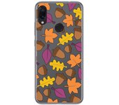 Tumundosmartphone Funda Gel Transparente para Xiaomi Redmi Note 7 diseño Otoño Dibujos