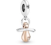 Pandora Moments Charm Colgante en oro rosa de 14k Chupete Bebé 781490C01 , para Mujer