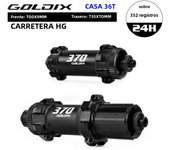 GOLDIX R370 24H/28H Ratchet 36T Gravel Road Bike hub Center Lock Disc Brake QR/THRU 135mm 142mm for SHIMANO HG SRAM XDR