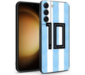 Case for Samsung Galaxy A54 A55 5G A53 A52 A51 A34 A35 A33 A25 A24 A23 A22 A21s A32 A72 Funda Phone Cover FootBall Number 7 10