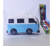New Tayo Mini Bus Little Bus Toy Set Openable Doors, Slide & Pull Back Toy Bus for Kids