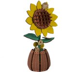 3D Wooden Three-dimensional Puzzle Wooden Puzzle Assembling Toy Handmade Ornament Decoration Girl  Educational Toys Sunflower