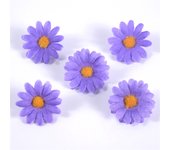 50Pcs Artificial Sunflower Flowers Faux Daisy Flower Head Wedding Decorations DIY Floral Design Craft Supplies Home Party Decor