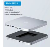 Hagibis USB C Hub with Hard Drive Enclosure Type C Docking Station 2.5 SATA NVME M.2 SSD Case 4K DP USB3.0 M1 M2 for Mac Mini