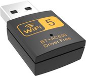 WiFi USB para Pc - Adaptador WiFi USB para Pc Antena WiFi USB 5/2.4 GHz Receptor WiFi USB para Pc Plug Play Compatible Windows
