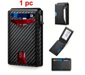 1pc Anti RFID Blocking Pop Up Credit Card Holder Men Wallets Slim Thin Men Wallets Luxury Bank Cardholder Case Minimalist Wallet