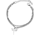 New Good Luck Retro Bracelet 18CM Adjustable Stainless Steel Bangles Jewelry 2021 Fashion Simple Couple Bracelet For Women Gift