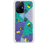 Funda compatible con Xiaomi Mi 11T (5G)   / 11T Pro (5G)  - Geometría Abstracta fondo Azul