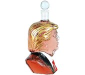 Botella de whisky divertida, decantador de vidrio único (2025), botella de whisky Presidential Head, juego de decantador de vino y whisky, decantador de whisky de 26 oz, regalo para la decoración del bar del hogar para los amantes del whisky (colorido)